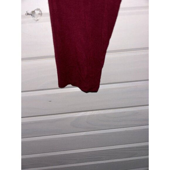 Liverpool Sz MEDIUM Dark Red Mock Neck L/S Knit Pullover Top Tunic EUC - Picture 4 of 10